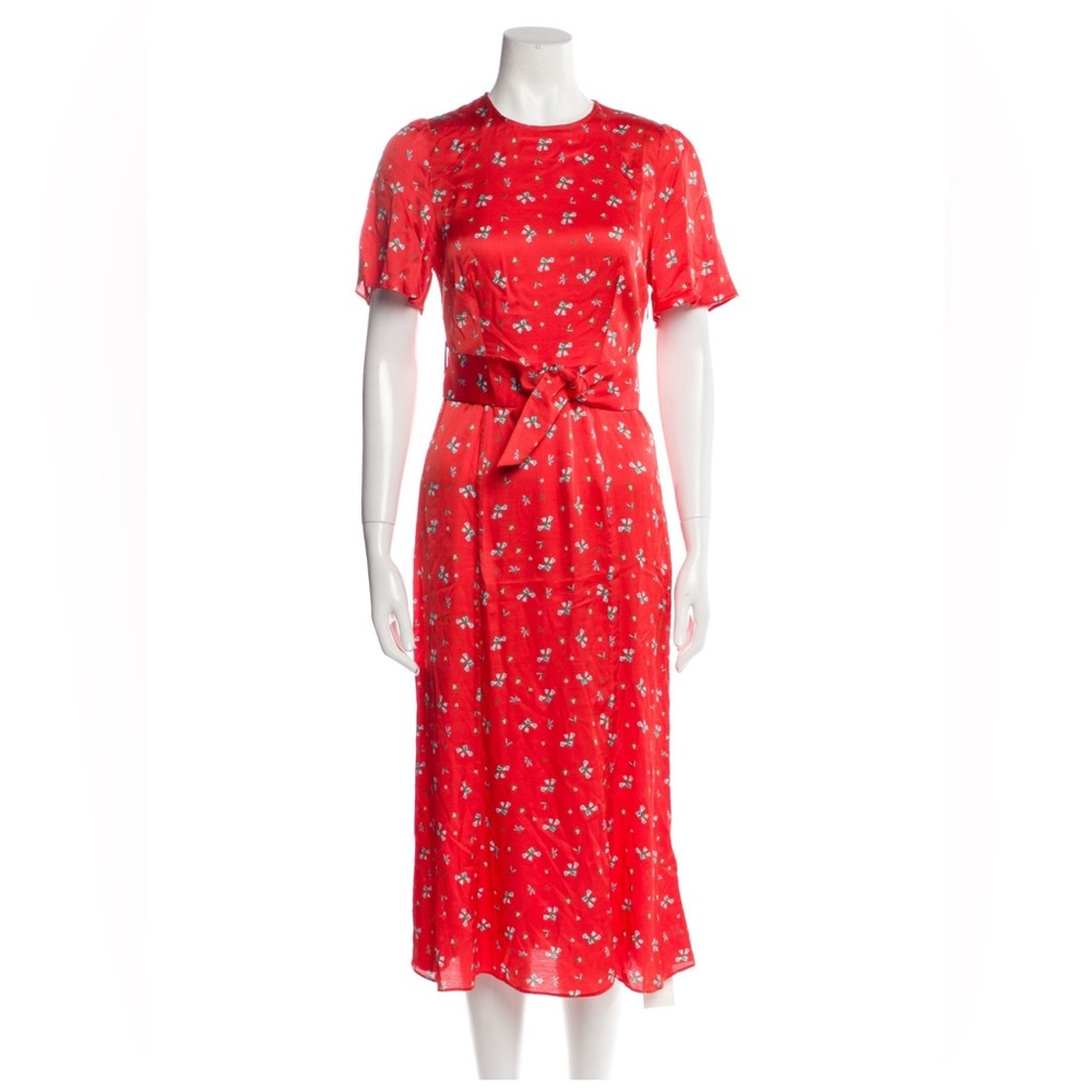 RIXO printed midi length dress size XS